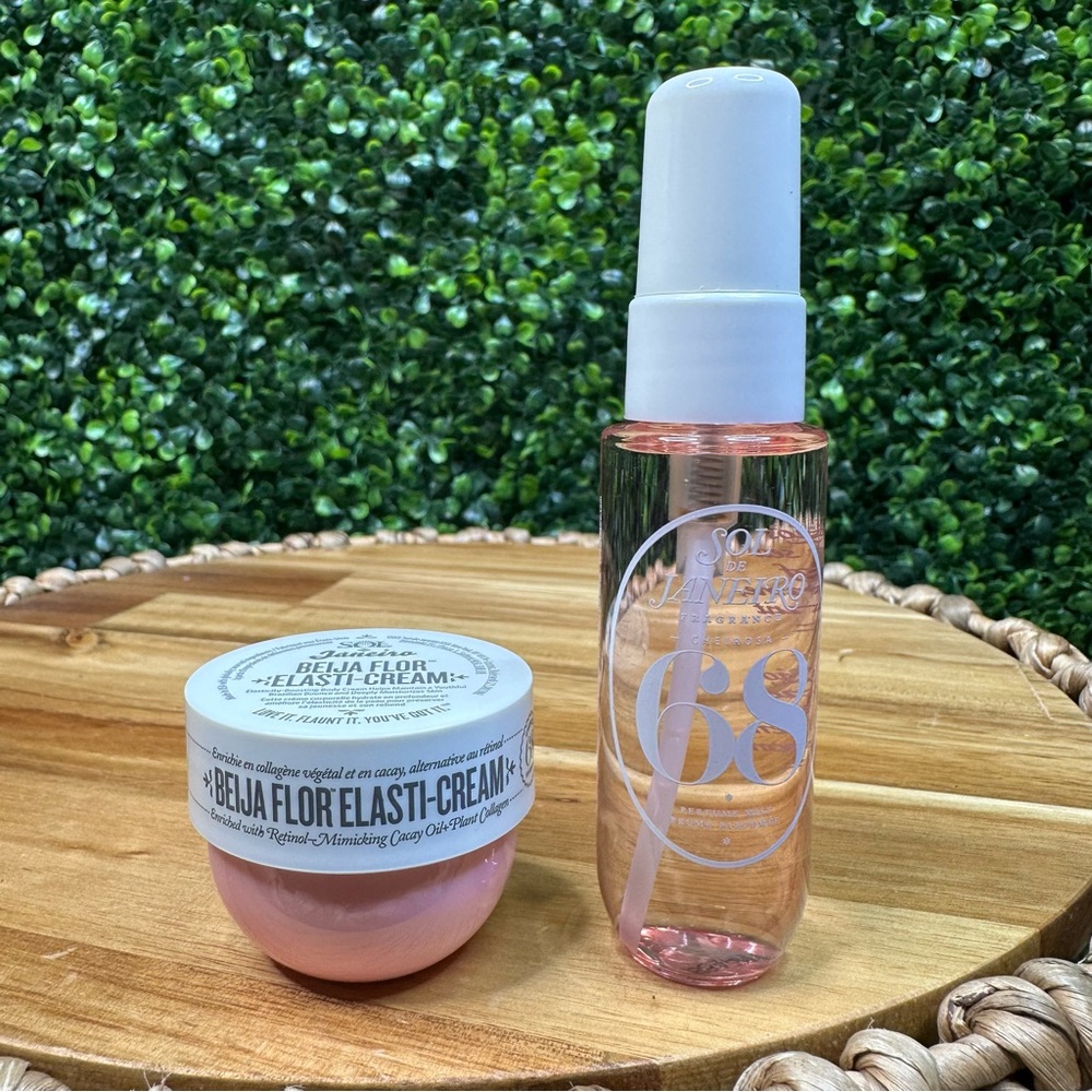 New Sol de Janeiro Pink Elasti-Cream‎ and 1 FL oz Mist 68  bundle